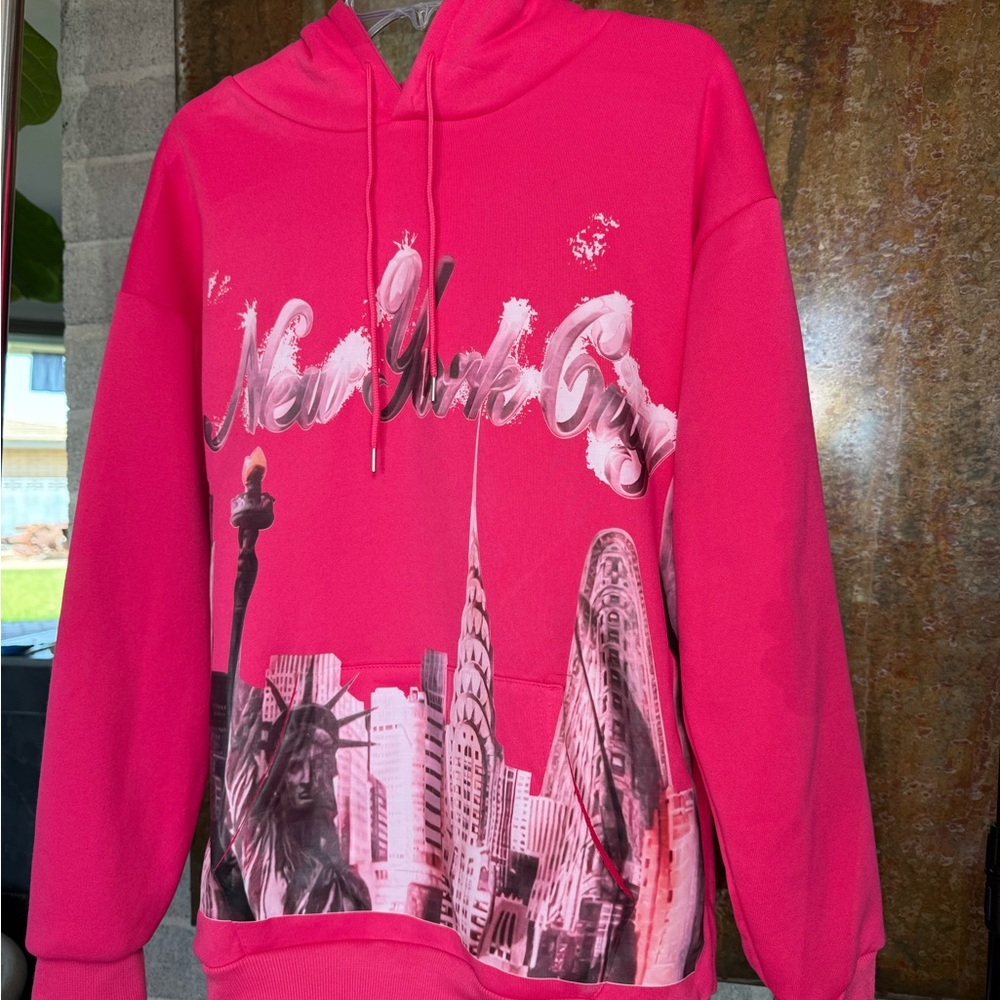 Balenciaga Vibrant Pink Hoodie